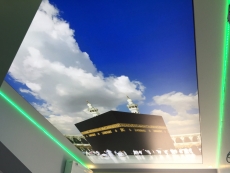 Kabe desenli Gergi tavan uygulamas�