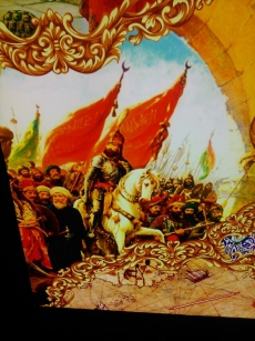 Osmanlý Baský Görselli Gergi Tavan