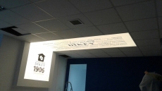 Ýstanbulda firma logolu transparan Gergi tavan duvar